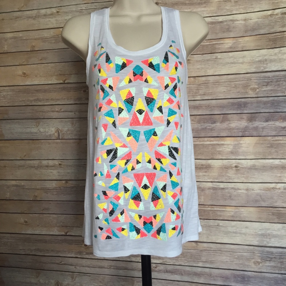 Multi Color Beaded Geo Tank!
