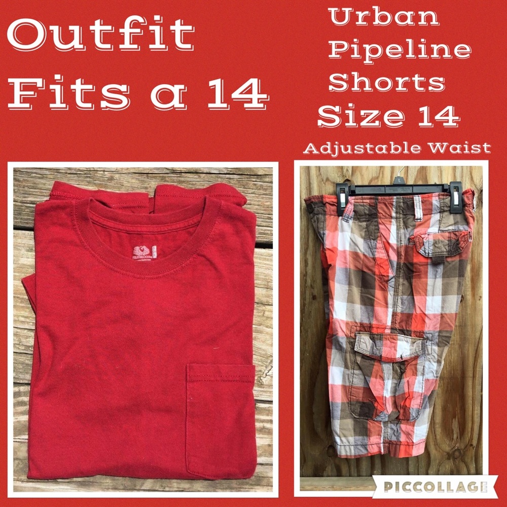 Size 14 Boys Outfit Urban Pipeline Shorts