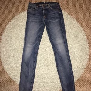 7 for all mankind "the skinny" jeans