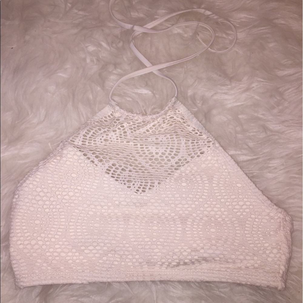 Crochet halter bikini