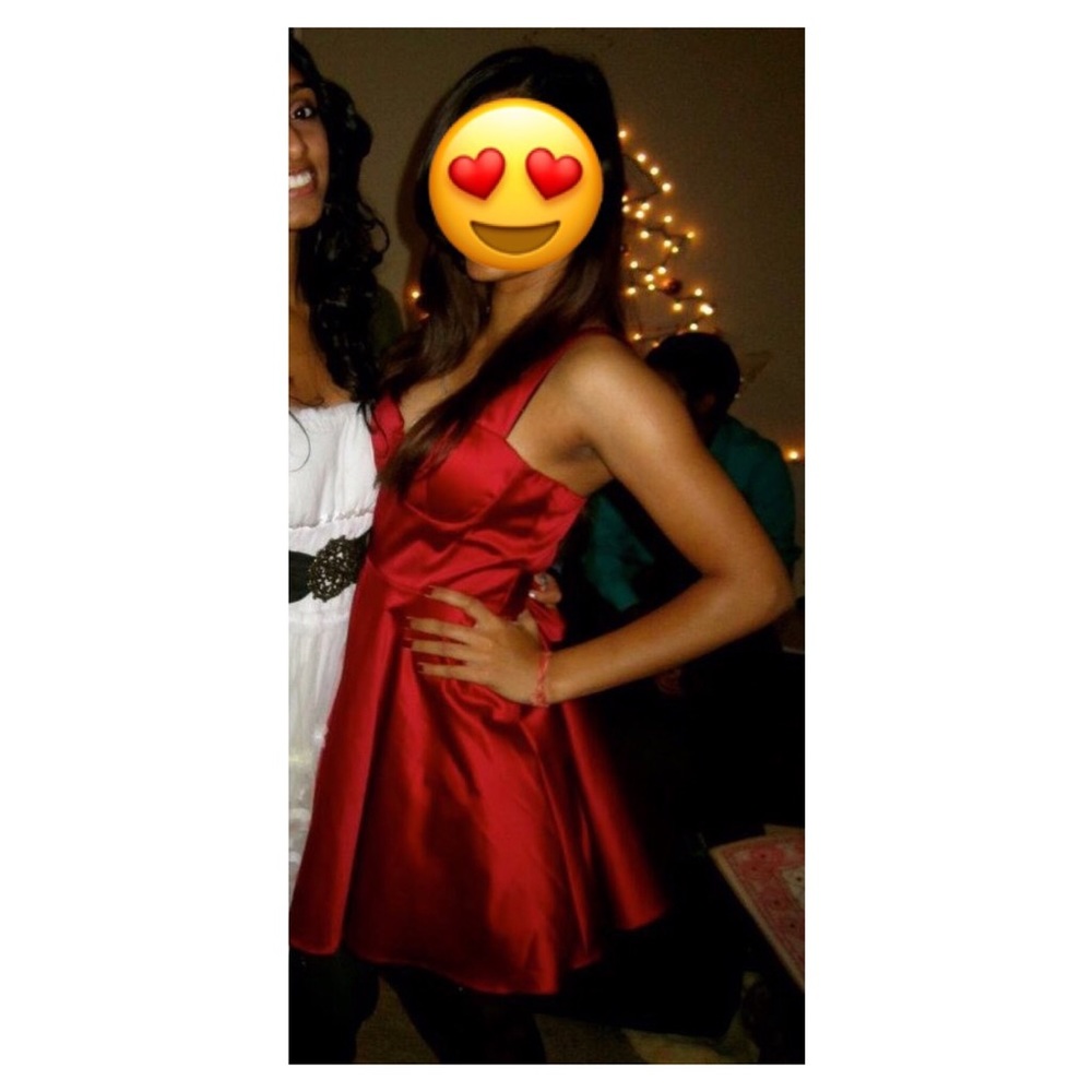 Satin Tie-Back Party Dress