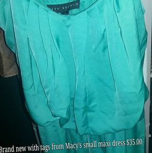 Maxi blue dress from Macy's NWT small