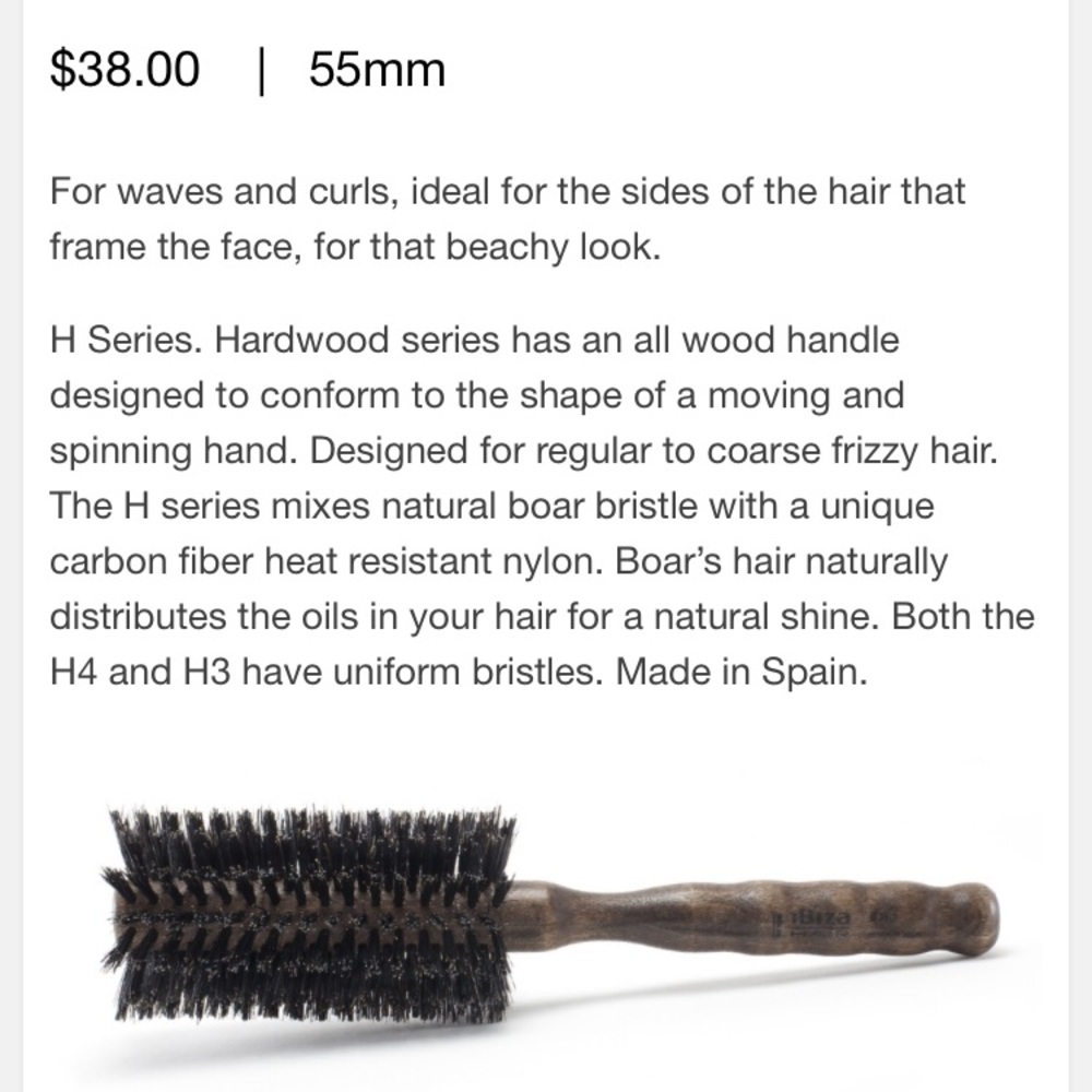 Ibiza H3 Boar Bristle Round Brush