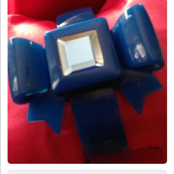 Betsey Johnson bow Lucite bracelet candy watch