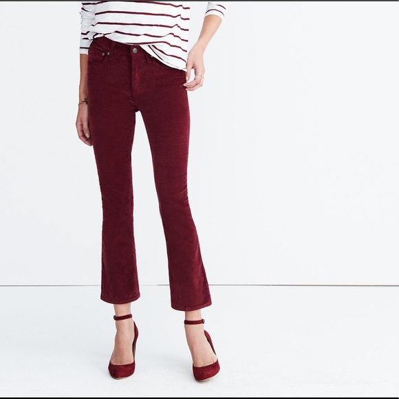 Madewell Denim - NWT Madewell Cali Demi-Boot Velvet Jeans