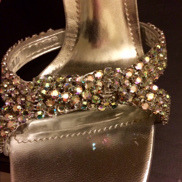NiB Nina New Years Eve rhinestone  heels 8 1/2 - Picture 5 of 5