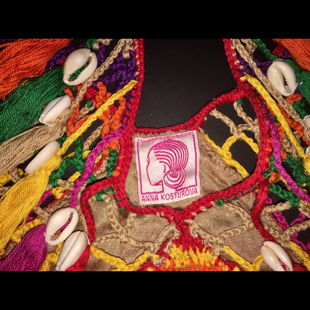 💔SOLD💔 Anna Kosturova Crochet Monokini Swimsuit - Picture 7 of 8