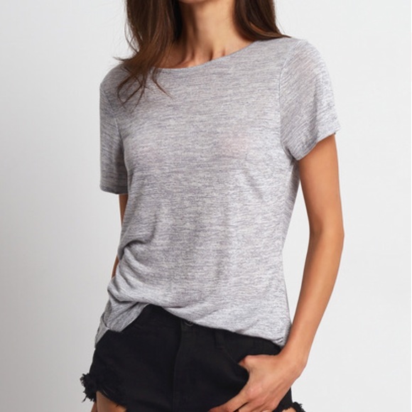 🌼1 LEFT!🌼Draped back criss cross T-Shirt - Picture 4 of 6