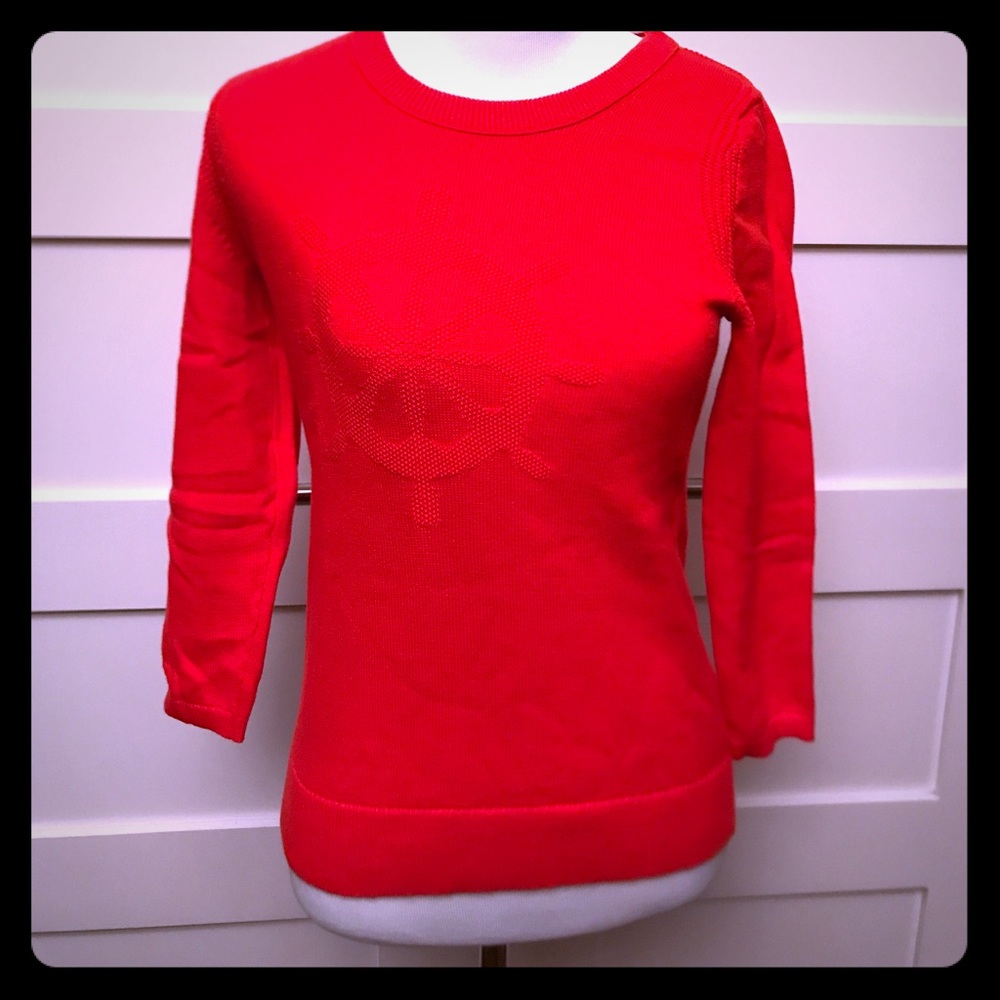 Banana Republic Nautical Theme Embroidered Sweater