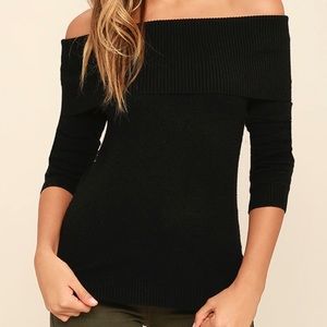 Off the shoulder sweater