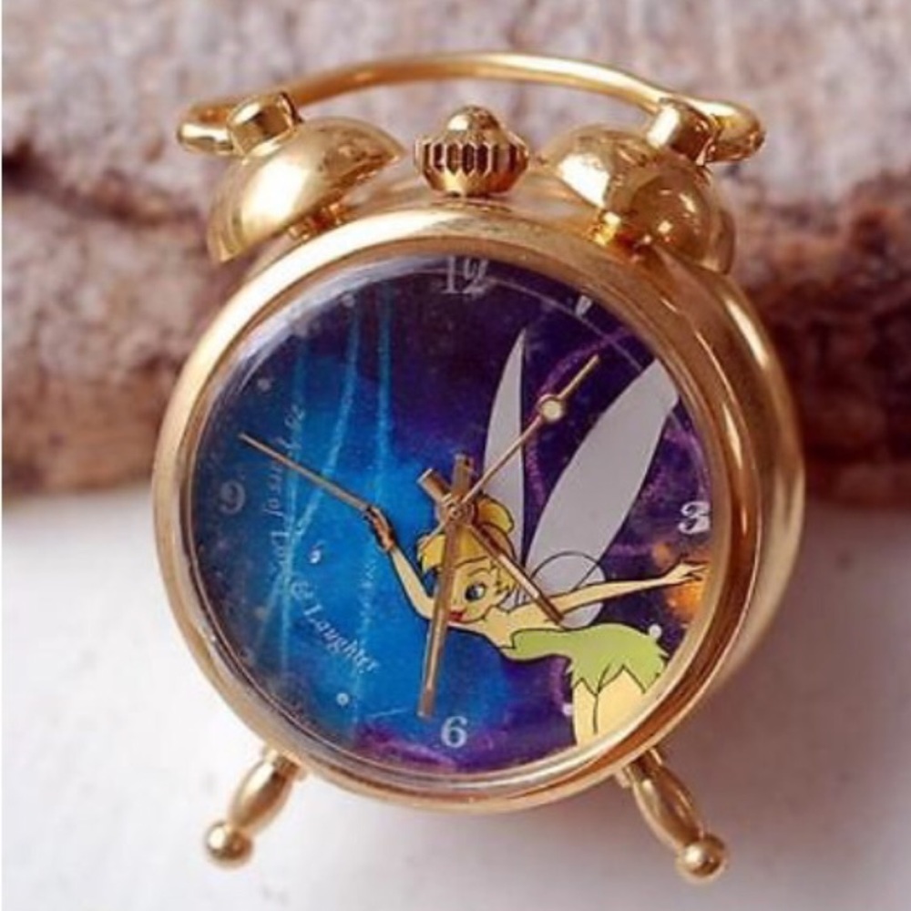 Tinkerbell wind-up clock.