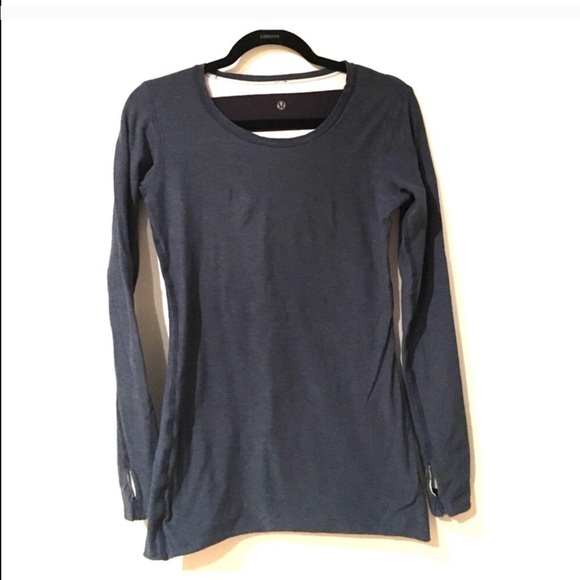 -Sold-Reversible Striped Lululemon Long Sleeve Top - Picture 5 of 6