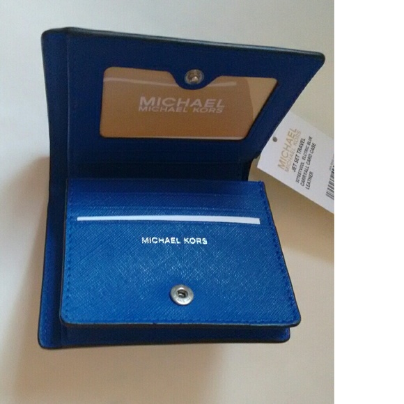 New! MICHAEL KORS Leather Card Holder Wallet NWT - Picture 3 of 5