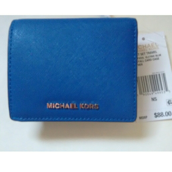 New! MICHAEL KORS Leather Card Holder Wallet NWT - Picture 5 of 5