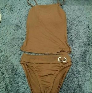 "Baja Blue" Brown Tankini