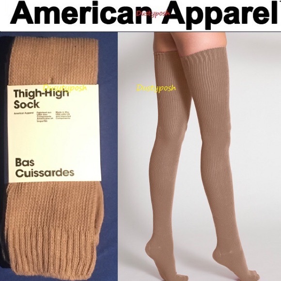 American Apparel Thigh High Socks Over The Knee - Picture 1 of 3