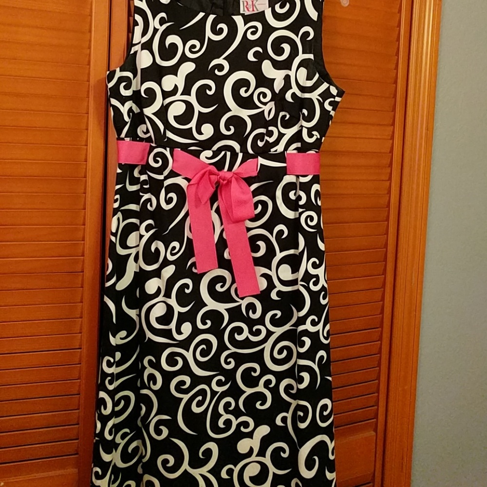 Black amd white dress