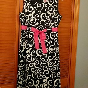 Black amd white dress