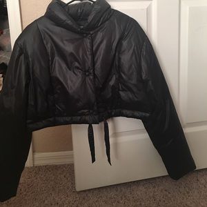 Gap cropped bubble jacket