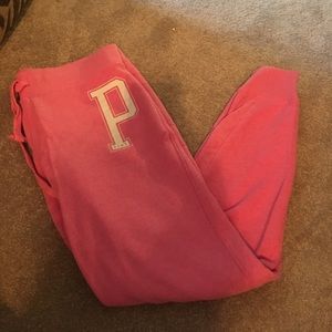 Pink Victoria's Secret sweat pants