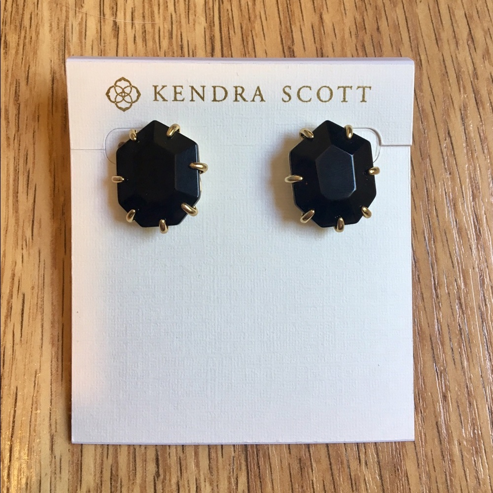 Kendra Scott Morgan Earrings in Black & Gold