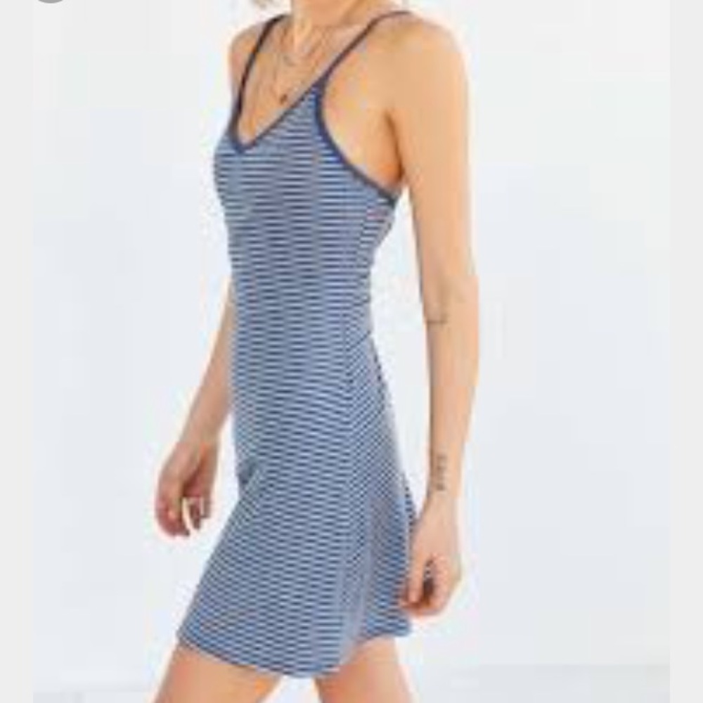 BDG Blue/grey striped dress