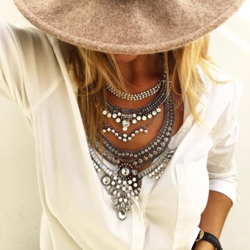 Boho statement necklace