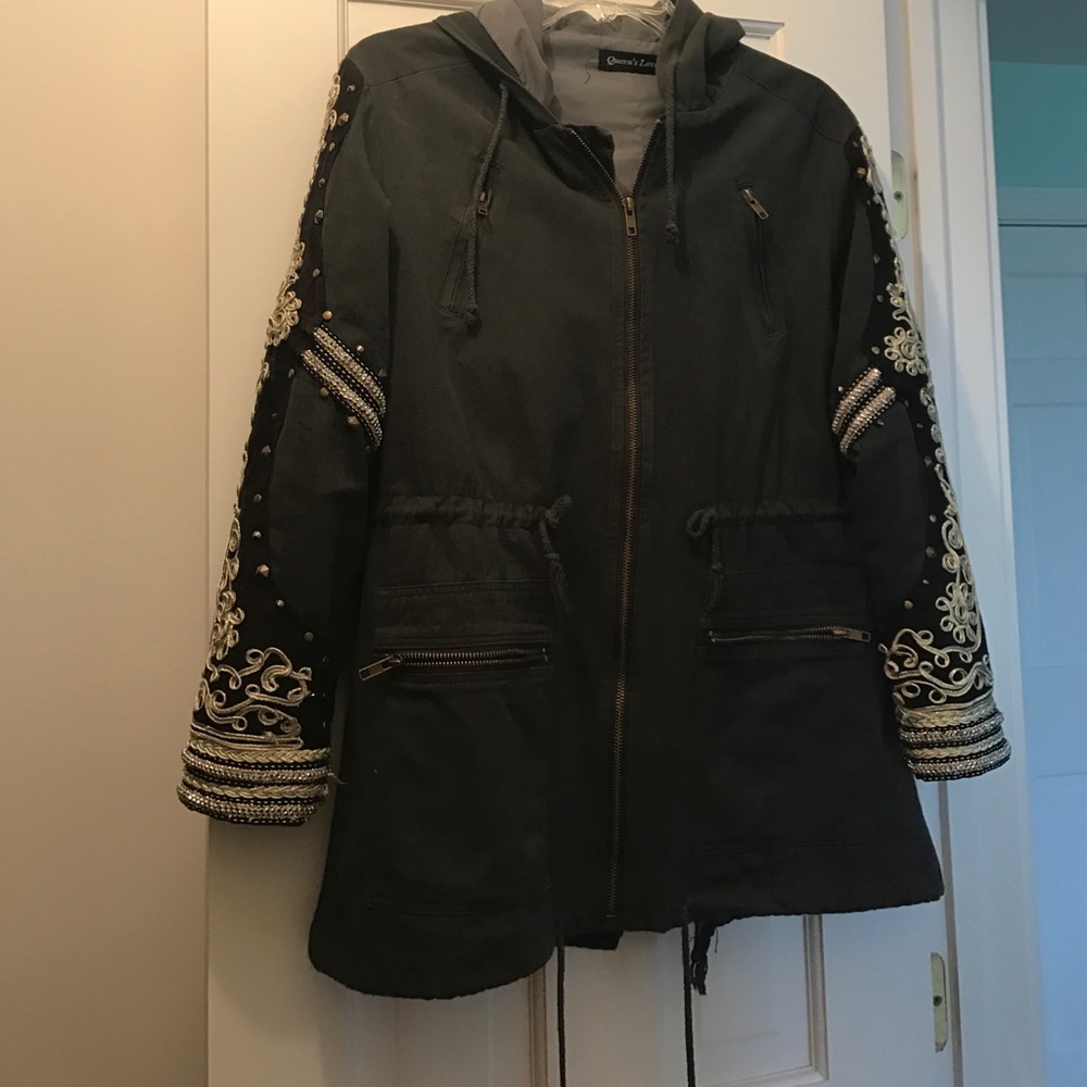 Look-A-Like Free People Golden Quills Coat