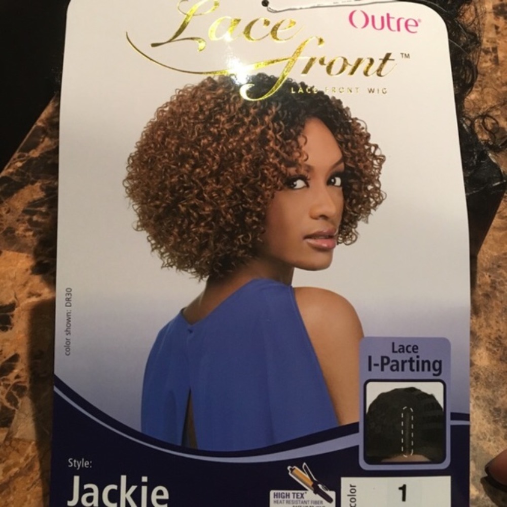 Lace front curly wig