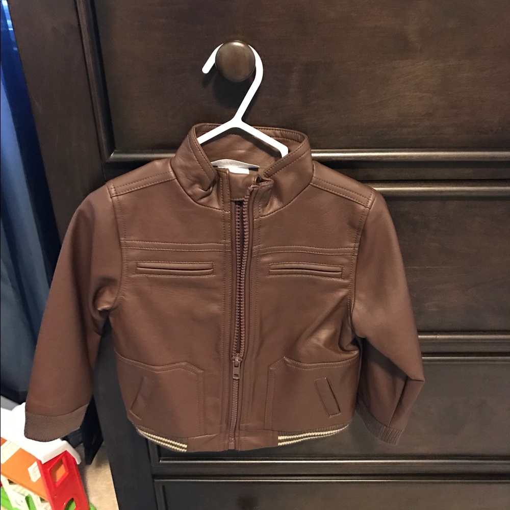 Toddler Boy Leather Jacket