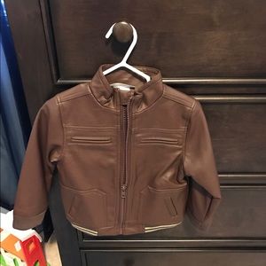 Toddler Boy Leather Jacket