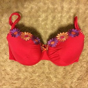 Cacique flower embroidered Bra