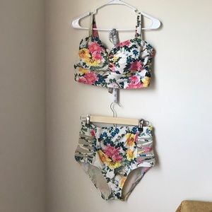 Make a splash! Cutest Torrid floral suit!