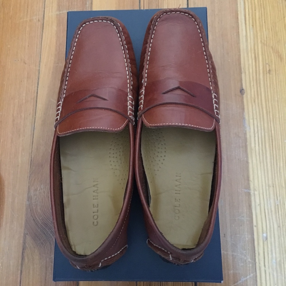 🎈COLE HAAN Saddle Tan Men Loafers - size 8.5🎈
