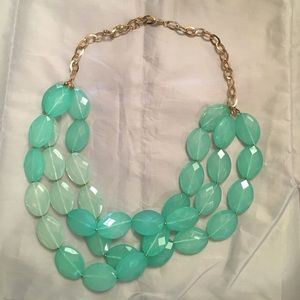 Aqua Beaded Necklace from Francesca's