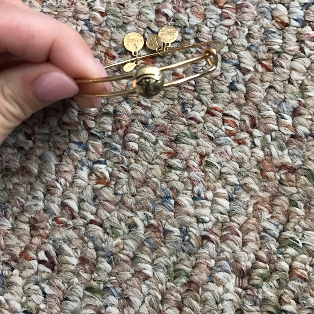Gold Alex and Ani eye bracelet