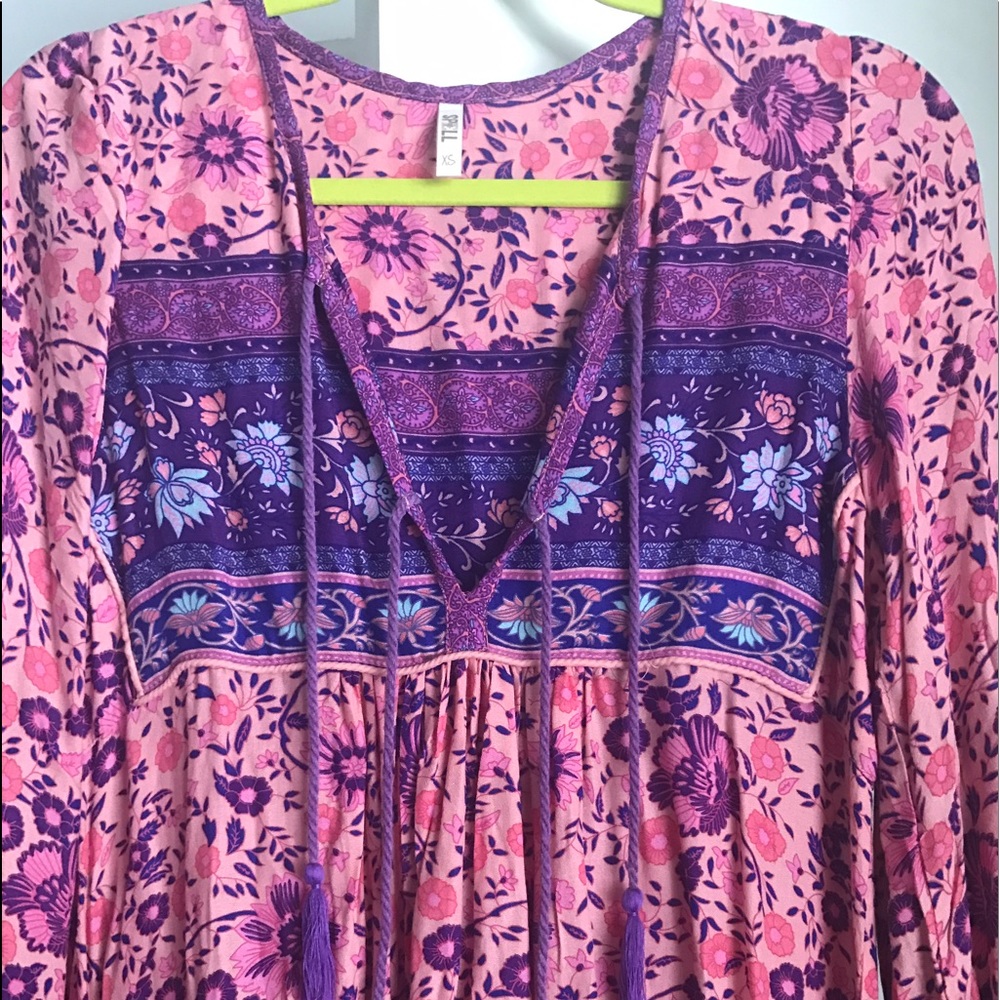 Spell Folk Town Blossom Maxi dress