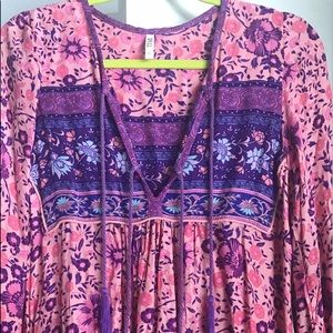 Spell Folk Town Blossom Maxi dress