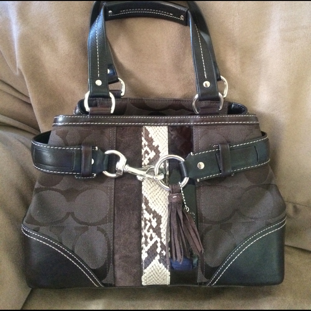 NWOT COACH Brown Hobo Purse