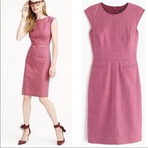 J Crew Cap Sleeve Dress Donegal Wool