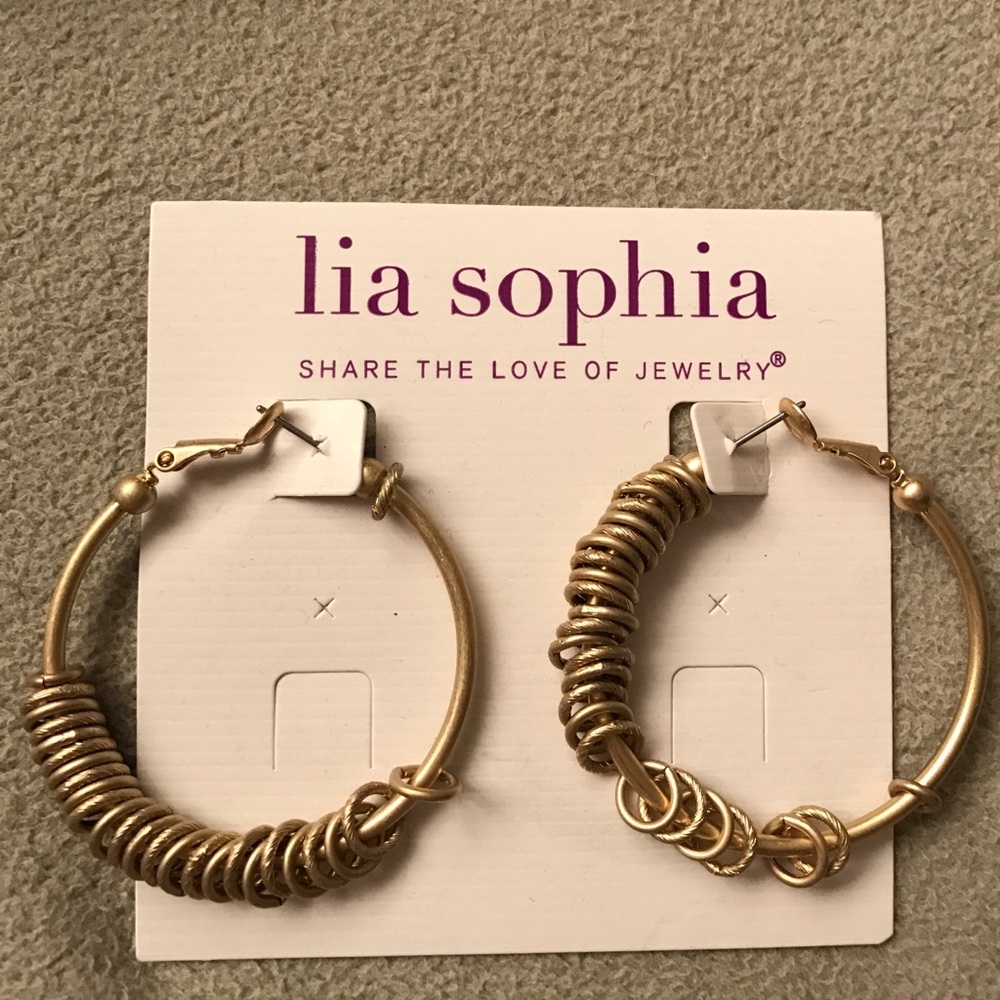 Lia Sophia hoop earrings