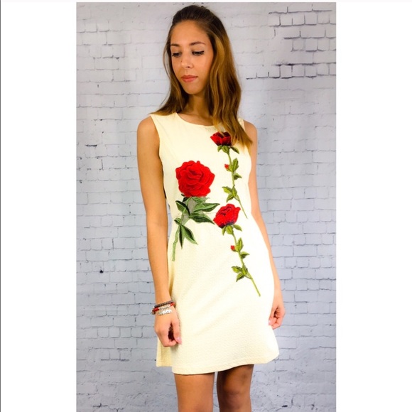 Rose Embroidered Dress - Picture 2 of 3