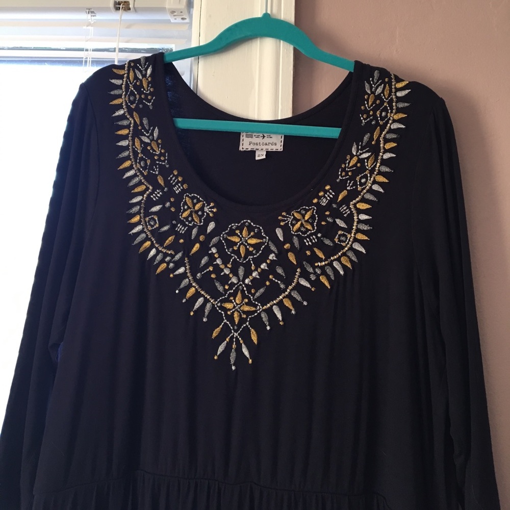 3/4 sleeve knit dress