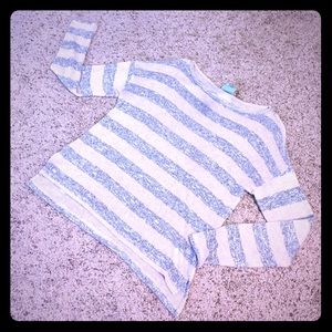 With silver thread sweater