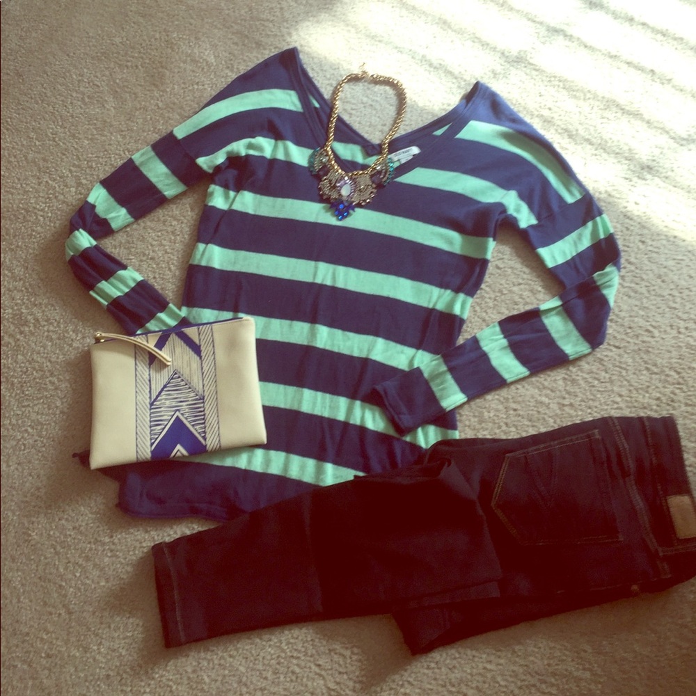 Old Navy double V sweater