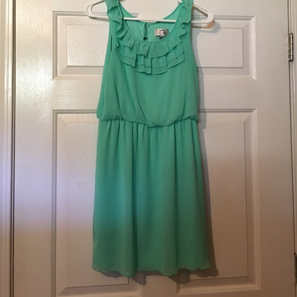 Mint green dress