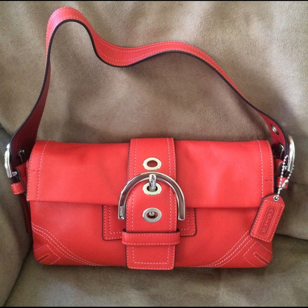 NWOT COACH Soho Flap Leather Handbag