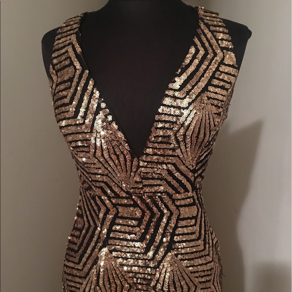 Long glitter gown