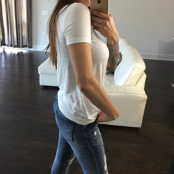 1 LEFT! White Essential Tee - Picture 2 of 4