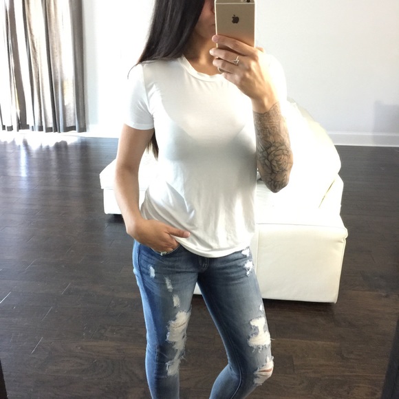 1 LEFT! White Essential Tee - Picture 3 of 4